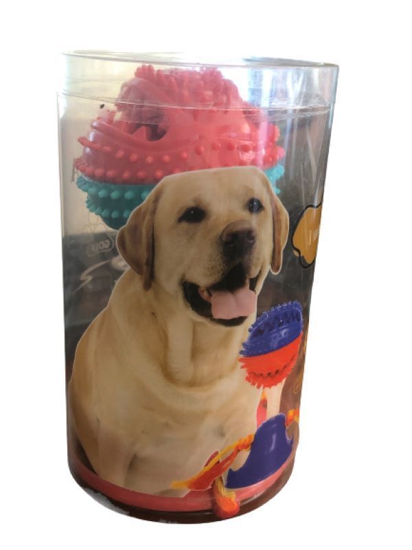 Pelota Porta Snacks de Goma con Ventosa para Perros-1