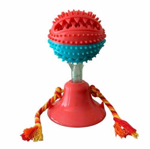 Pelota Porta Snacks de Goma con Ventosa para Perros-2