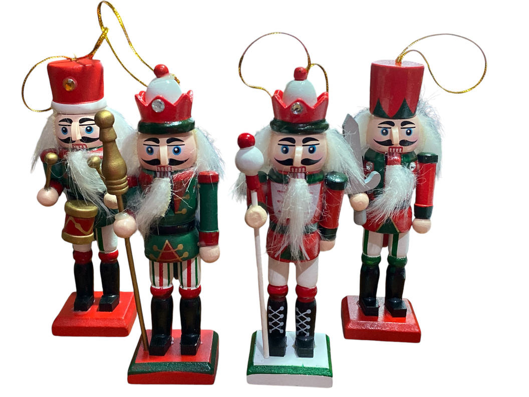 Cascanueces 4 Piezas, Soldados de Navidad-0