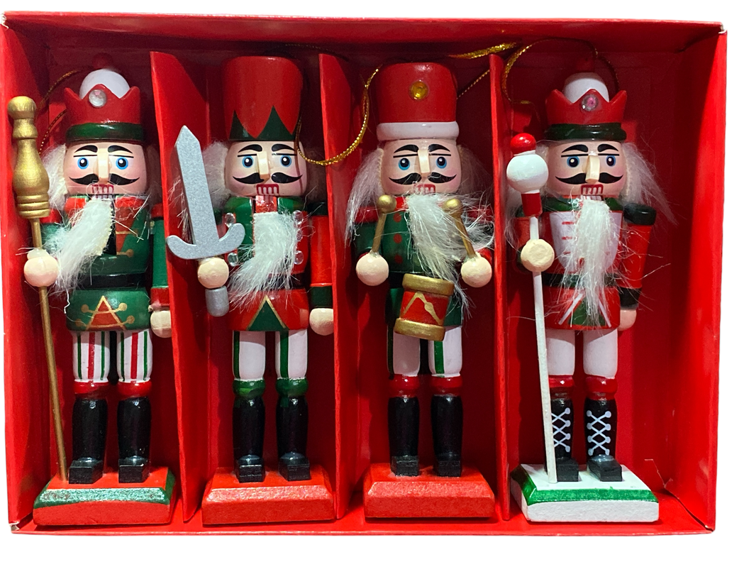 Cascanueces 4 Piezas, Soldados de Navidad-3