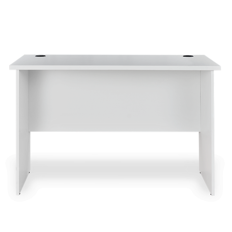 Escritorio Estándar 120 X 60 cm. Laminado Compacto de Calidad. Color Blanco-0