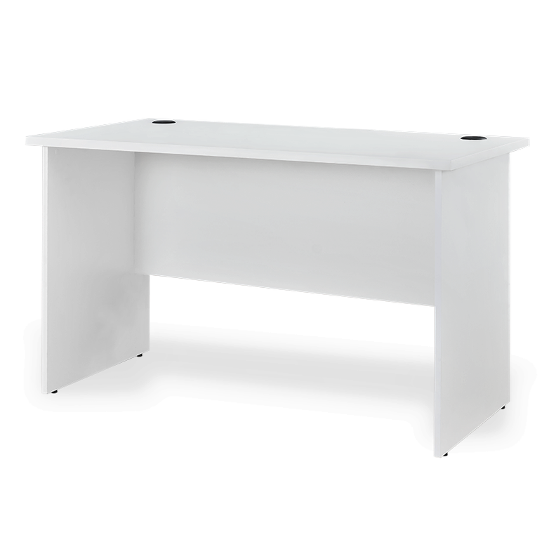 Escritorio Estándar 120 X 60 cm. Laminado Compacto de Calidad. Color Blanco-1