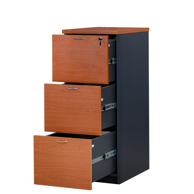 Kardex Archivador Laminado Compacto 3 cajones con llaves.-1