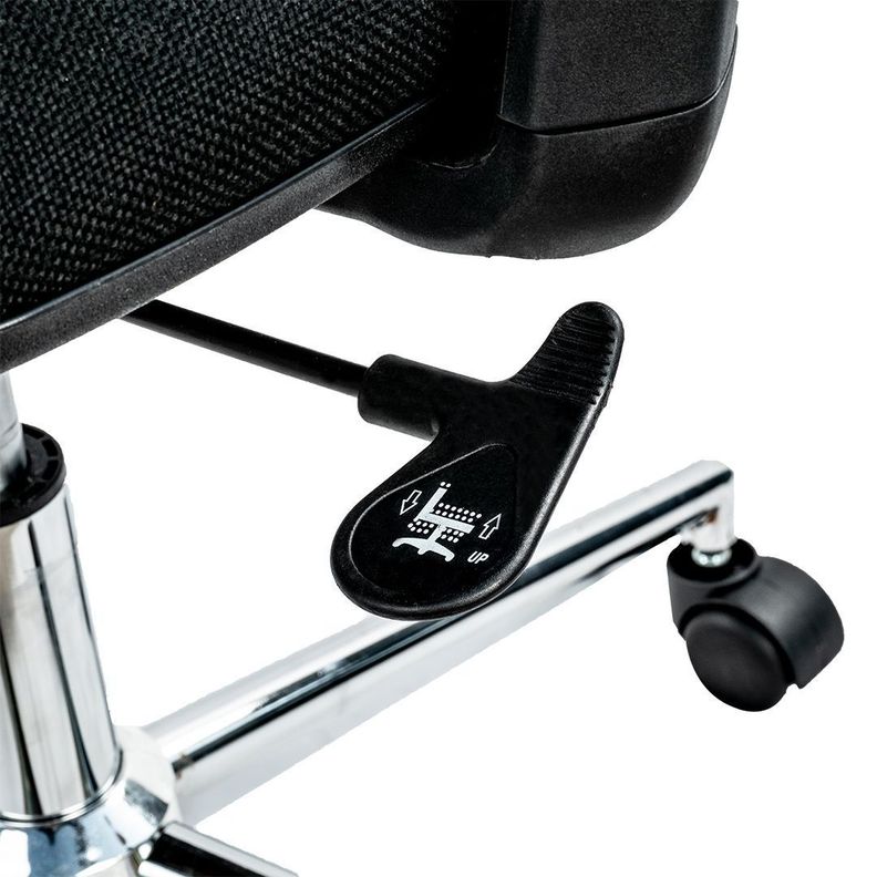 Silla Móvil Ergonómica Ajustes Altura, Brazos, Respaldo, Cabecero y Apoyo Lumbar-5