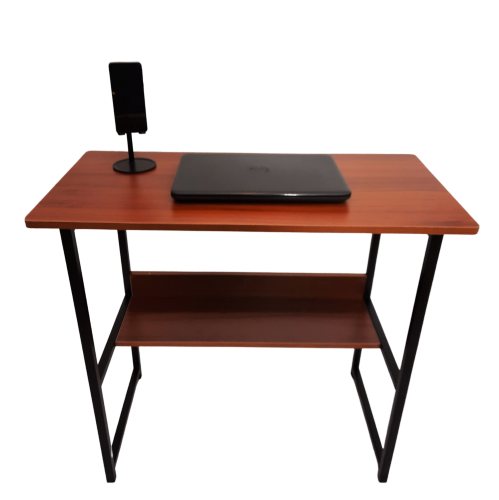 Escritorio de Trabajo y Estudio Home Office 80 X 40. Color Madera Cherry-0