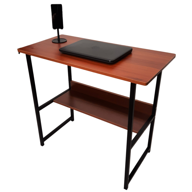 Escritorio de Trabajo y Estudio Home Office 80 X 40. Color Madera Cherry-1
