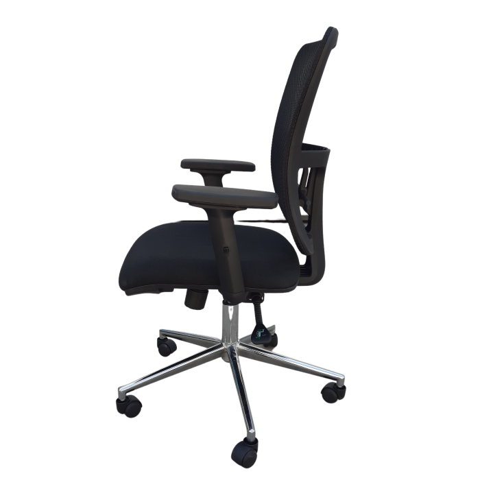 Silla Ergonómica Ajustes en Altura, Brazos, Respaldo y Apoyo Lumbar-0