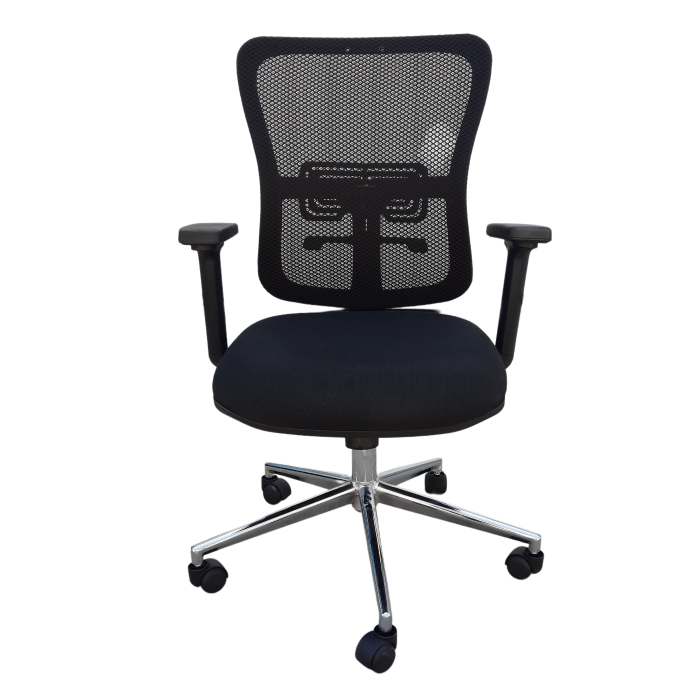 Silla Ergonómica Ajustes en Altura, Brazos, Respaldo y Apoyo Lumbar-1