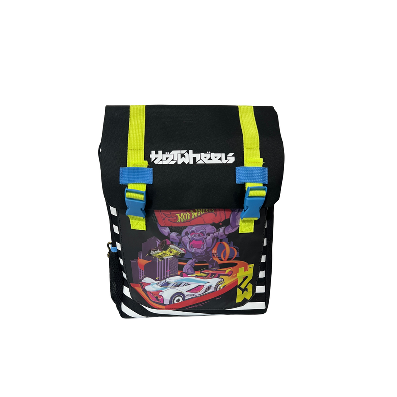 Mochila Escolar Hot Wheels + Estuche-1