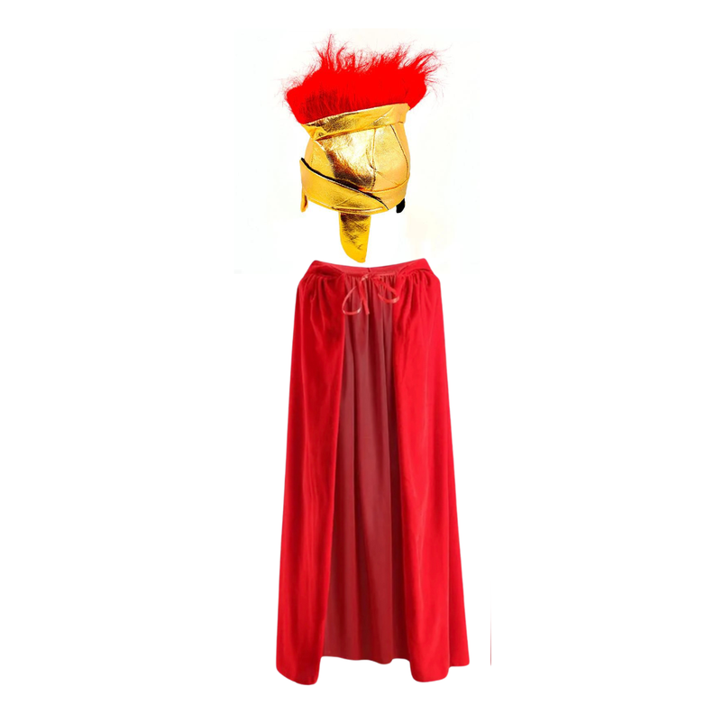 Set Disfraz Gladiador Soldado Romano Gorro + Capa-0