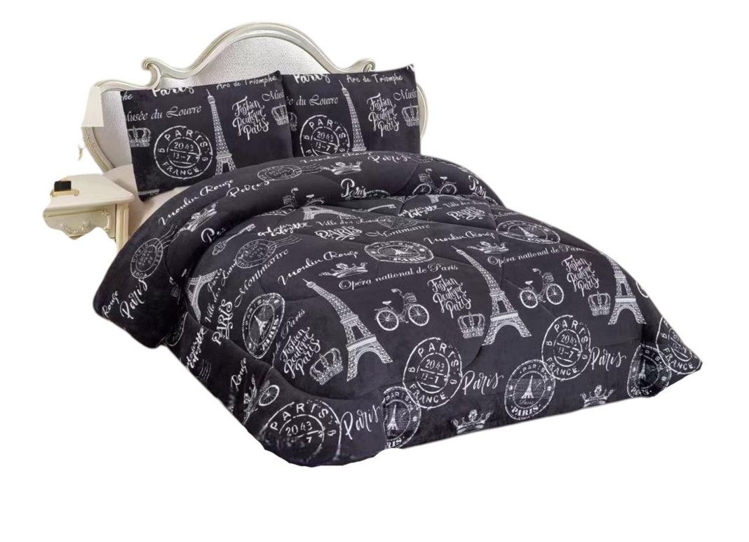cubrecama 2 plazas plush con diseño