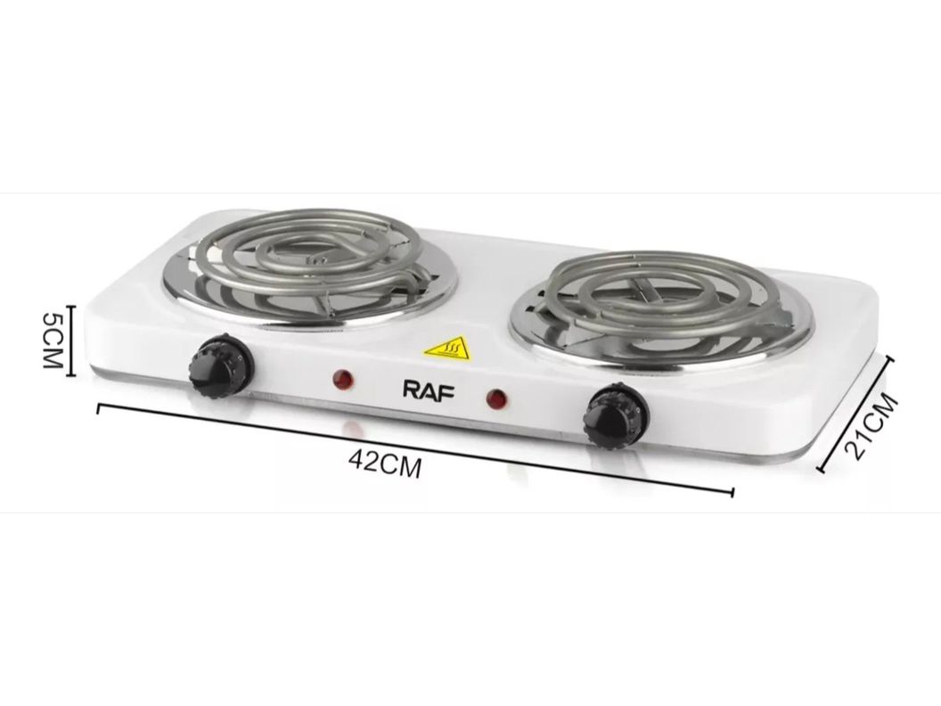 Encimera Cocina Eléctrica 2 Platos Cocinilla Espiral 2000 W-1