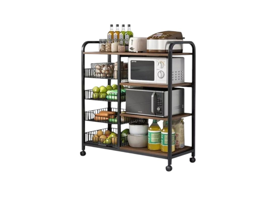 Mueble Organizador de Cocina Rack Estante con Ruedas-0