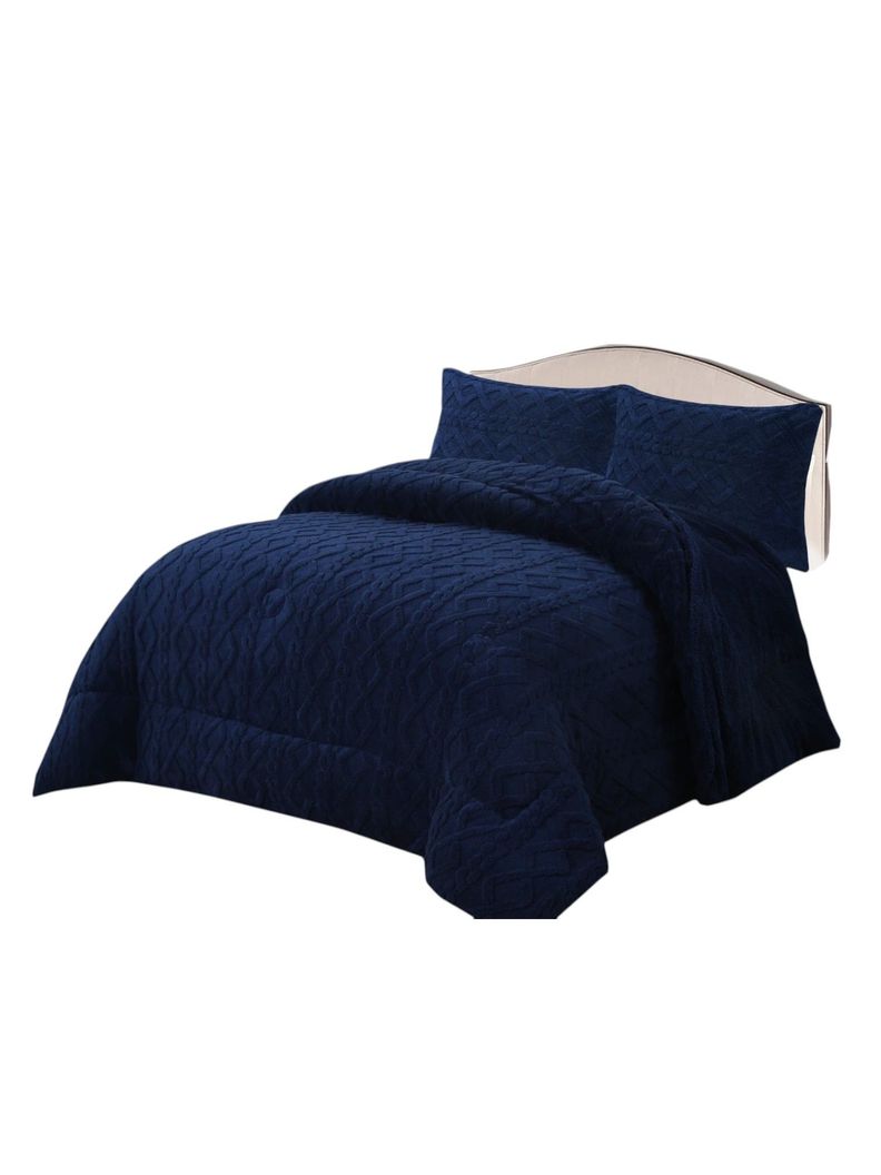 PLUMON DE INVIERNO TEN FEI TEXTURIZADO 2 PLAZAS