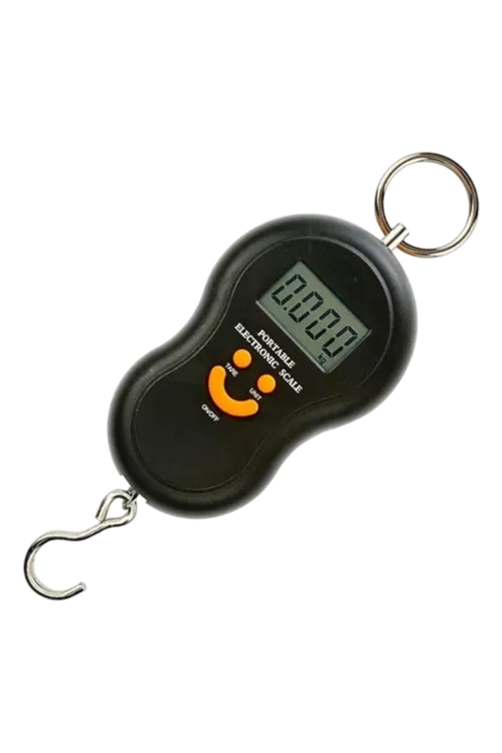 Báscula Digital Suspendida Con Gancho Para Bolso De 50 Kg Negro