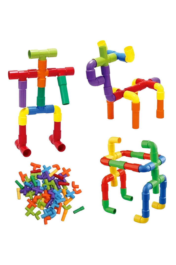 Juego De Bloque De Construcción De Tuberías Juguetes 26 Pzs