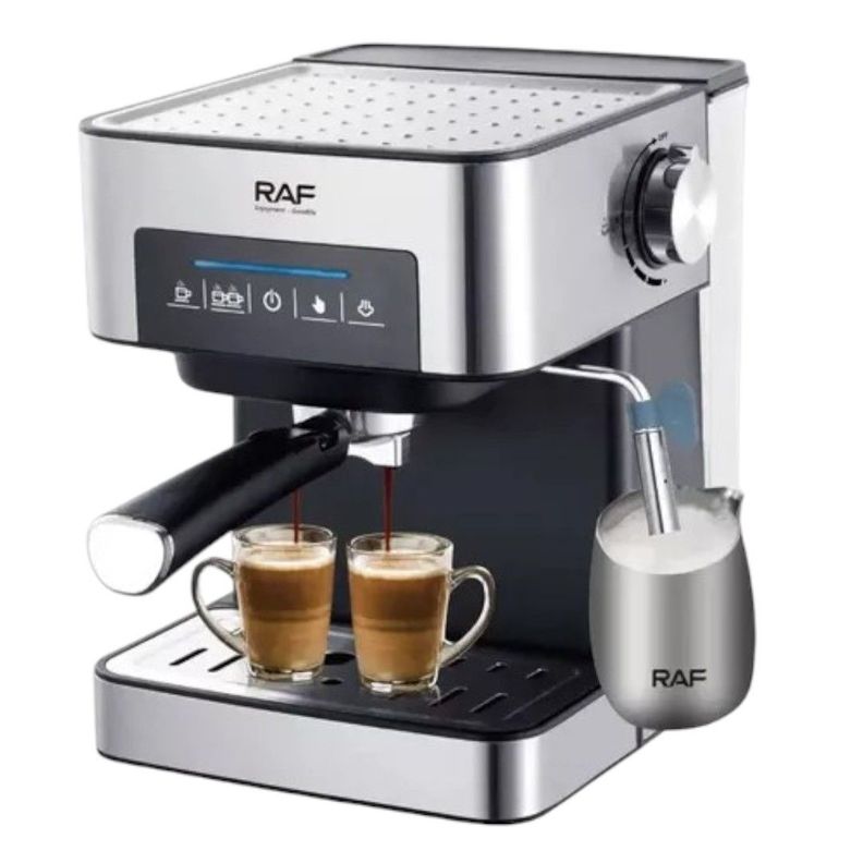Máquina Café Espresso Espumador De Leche Antigoteo Color Plateado-0