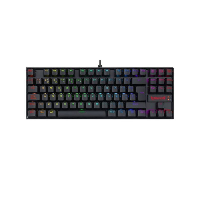 Teclado Mecánico Redragon K552 RGB Kumara Switch Red - Negro-0
