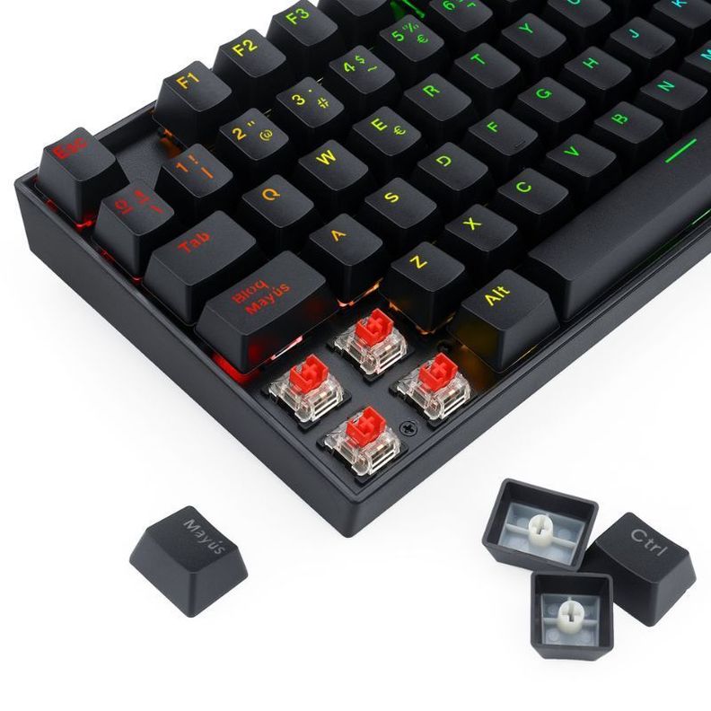Teclado Mecánico Redragon K552 RGB Kumara Switch Red - Negro-7