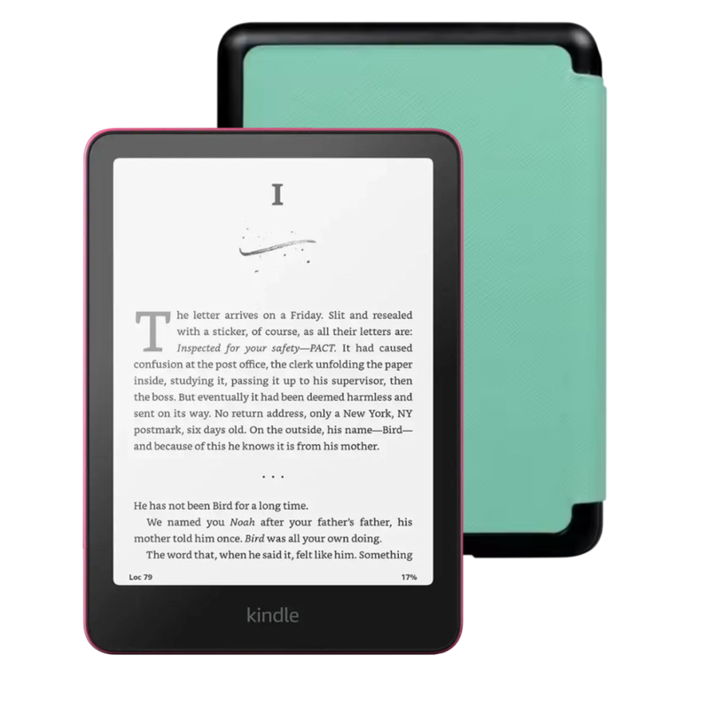 Kindle Paperwhite 7" 2024 16 GB Raspberry con Funda Premium Verde-0