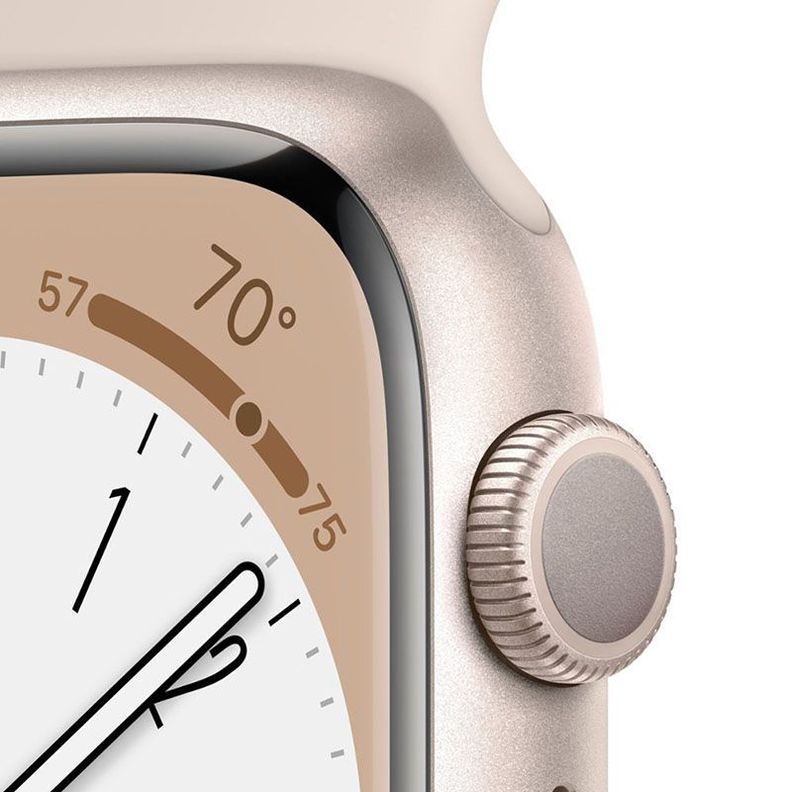 Apple Watch Serie 8 (GPS) Caja Starlight aluminio 45mm con correa sport Starlight - M/L-1