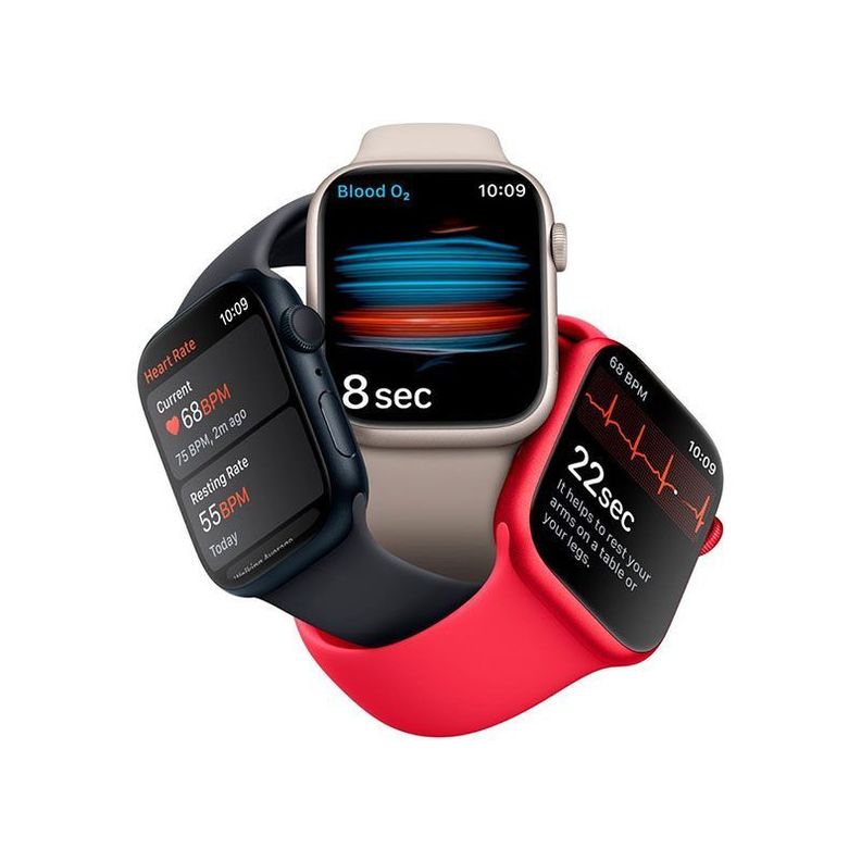Apple Watch Serie 8 (GPS) Caja Starlight aluminio 45mm con correa sport Starlight - M/L-4