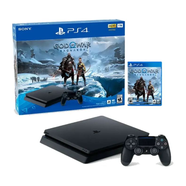 Consola Sony PS4 1 TB + 1 Control Inalambrico + Juego God Of War Ragnarok-0