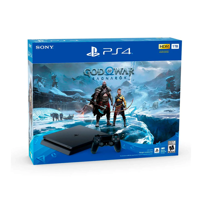 Consola Sony PS4 1 TB + 1 Control Inalambrico + Juego God Of War Ragnarok-1