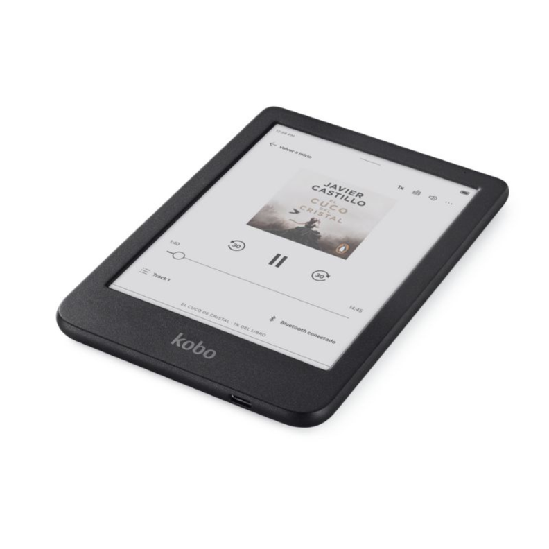 Lector e reader Kobo Clara Colour Negro con Funda Notebook SleepCover Rosado-4