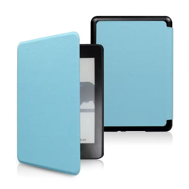  Kindle Paperwhite 7" 2024 16 GB Raspberry con Funda Premium Celeste-2