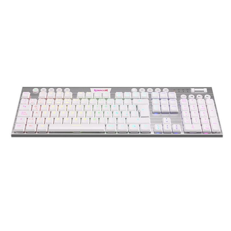 Teclado Mecánico Redragon K618W-RGB-SP Horus FS WiFi SP - Blanco-3