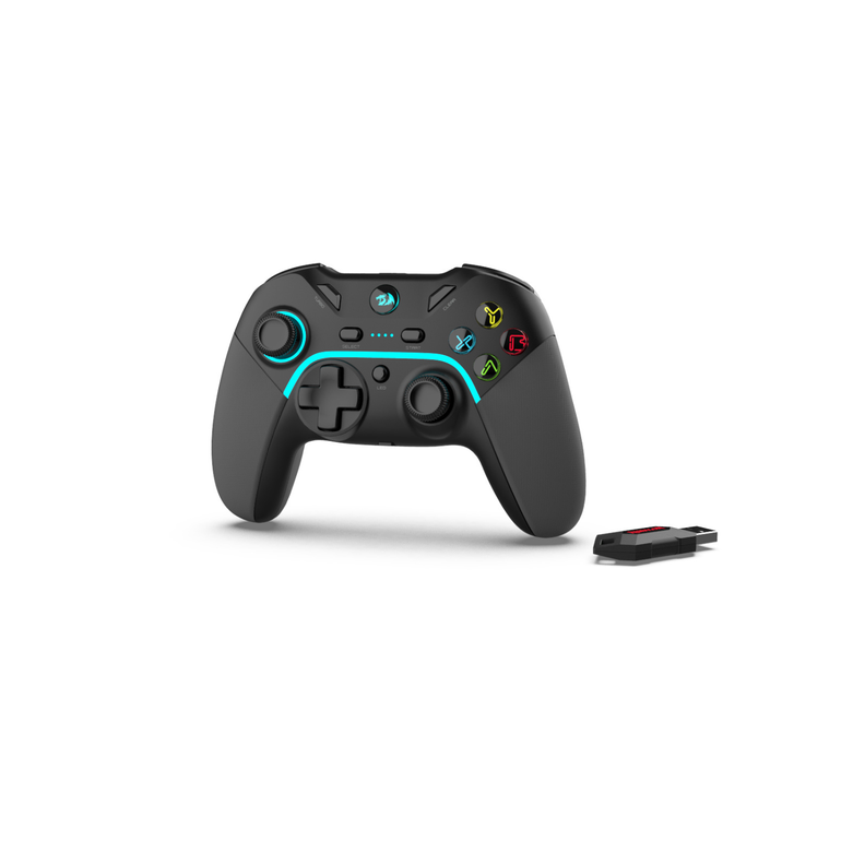 Control Inalámbrico Redragon Harrow Pro G808 compatible PC y PS3 Negro-3