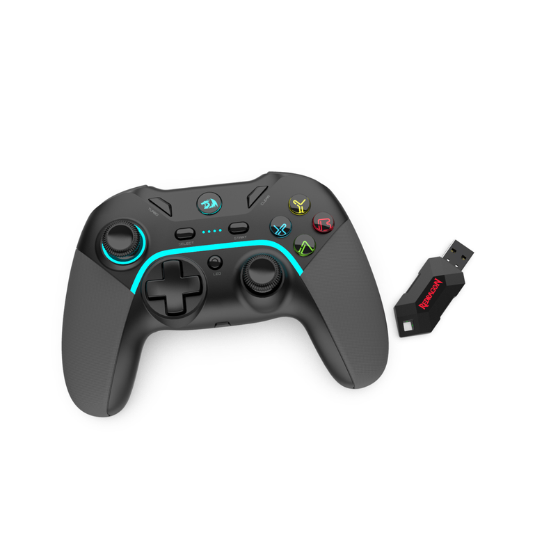 Control Inalámbrico Redragon Harrow Pro G808 compatible PC y PS3 Negro-4