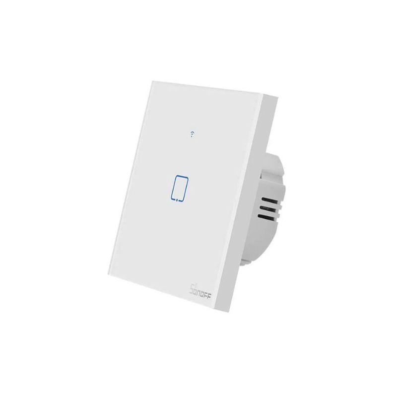 Interruptor De Pared Táctil Wifi Sonoff Tx T1eu1c 1 Canal Blanco-3