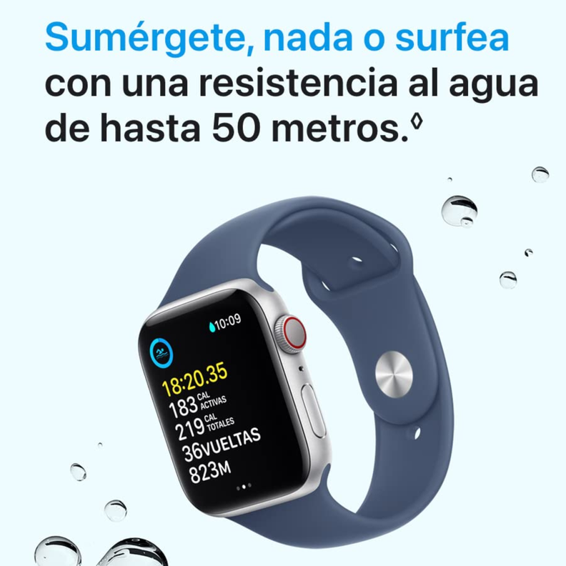 Apple Watch SE 2.ª Gen 2024 (GPS) Caja Starlight aluminio 40mm con correa sport Starlight - S/M-4