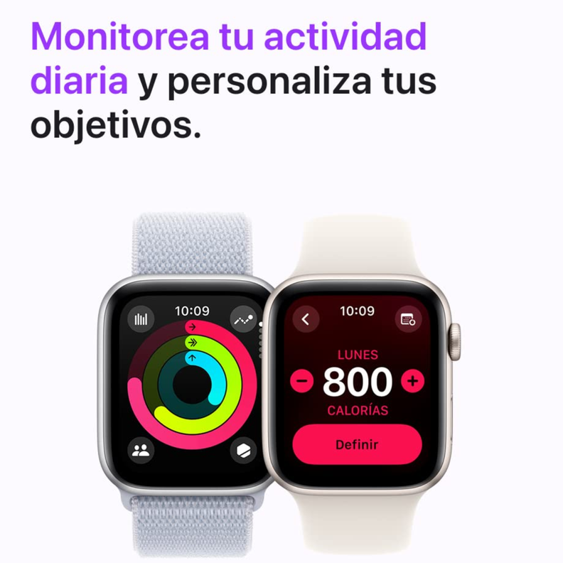 Apple Watch SE 2.ª Gen 2024 (GPS) Caja Starlight aluminio 40mm con correa sport Starlight - S/M-5
