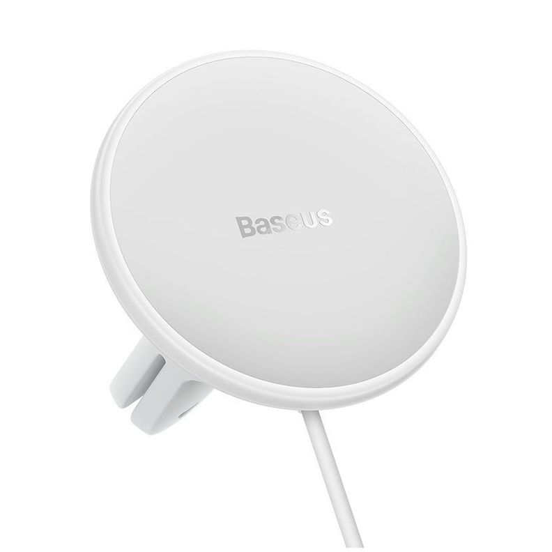 Cargador Inalámbrico MagSafe para Autos - Baseus - Blanco-1