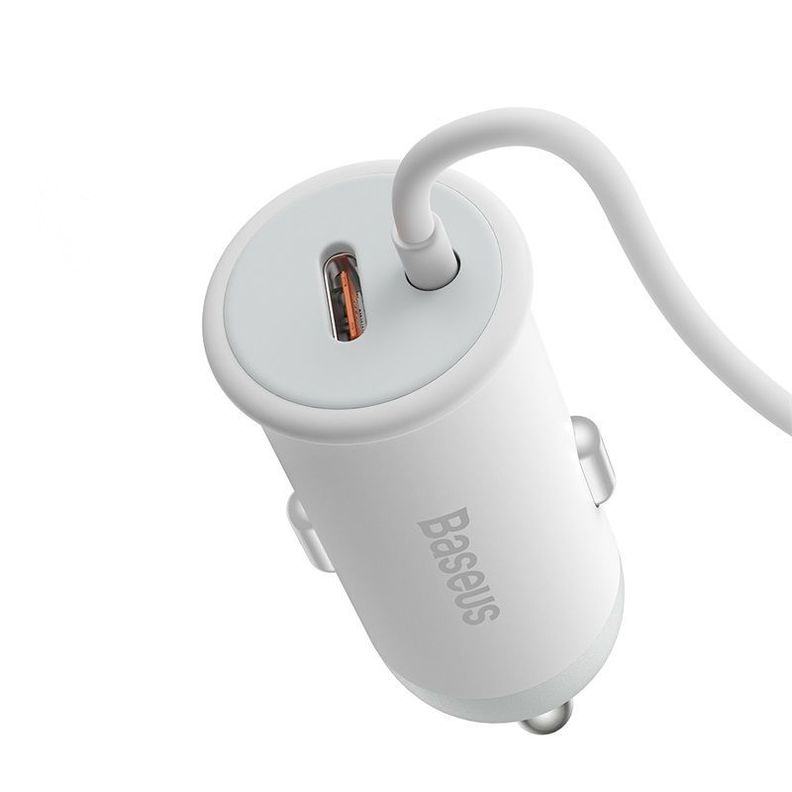 Cargador Inalámbrico MagSafe para Autos - Baseus - Blanco-2