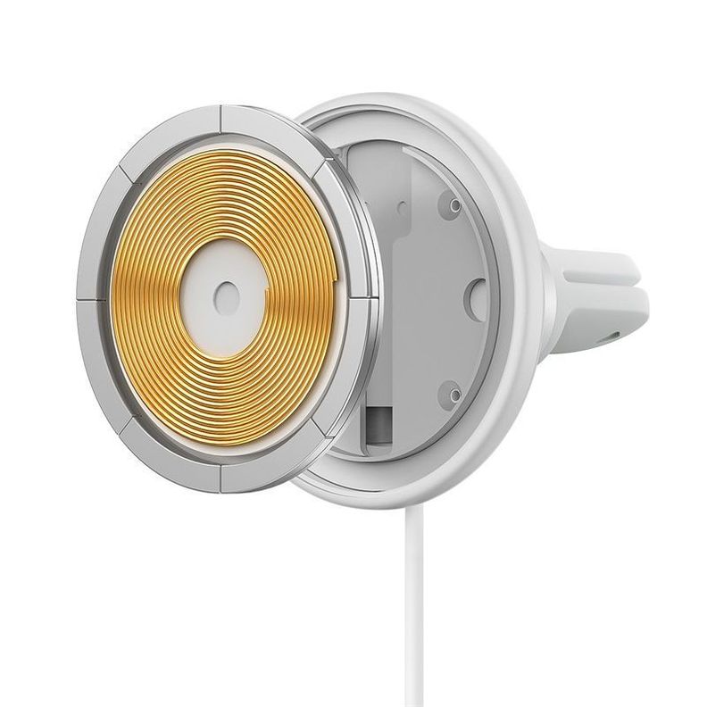 Cargador Inalámbrico MagSafe para Autos - Baseus - Blanco-3