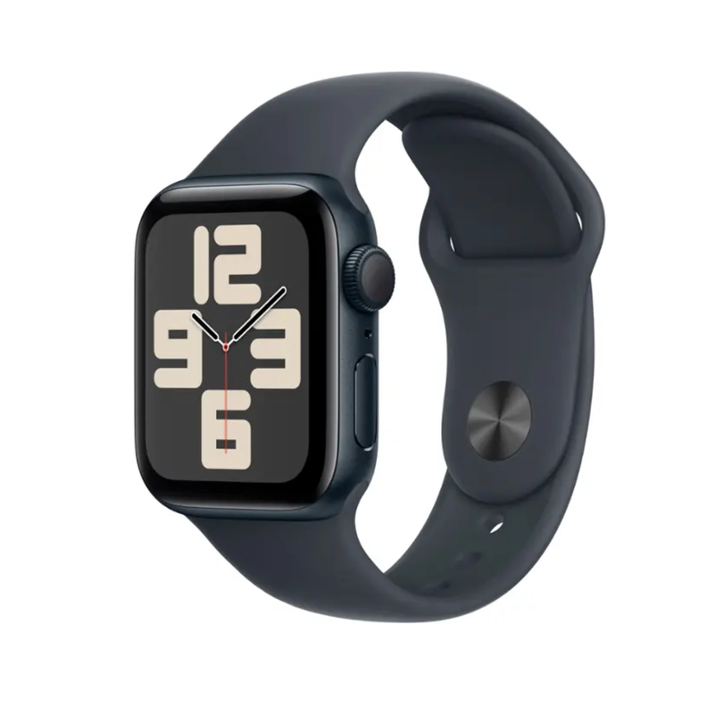 Apple Watch SE 2.ª Gen 2024 (GPS) Caja Midnight aluminio 40mm con correa sport Midnight - S/M-0