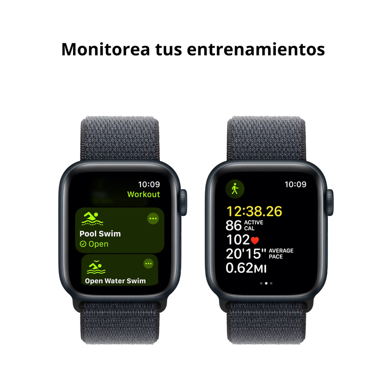Smartwatch Apple Watch SE (2ª generación) Caja Midnight aluminio 40mm con correa Sport Loop - S/M-3