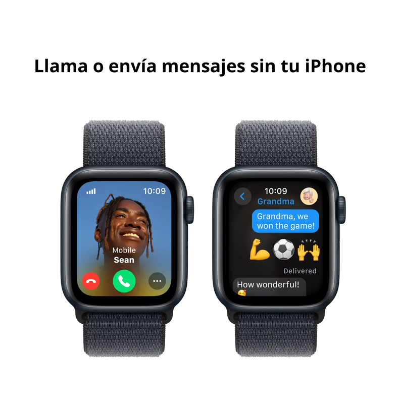 Smartwatch Apple Watch SE (2ª generación) Caja Midnight aluminio 40mm con correa Sport Loop - S/M-5