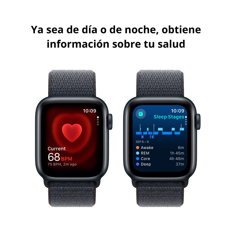 Smartwatch Apple Watch SE (2ª generación) Caja Midnight aluminio 40mm con correa Sport Loop - S/M-6