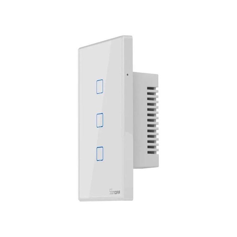 Interruptor De Pared Táctil WiFi Sonoff TX 3 Canales Blanco-2