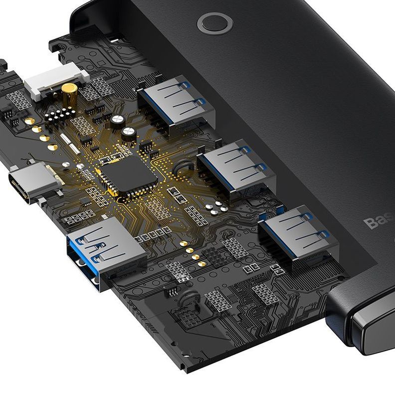 Adaptador HUB 4 en 1 USB-C a USB 3.0  x 4 - 1 Metro - Baseus Lite Series-5