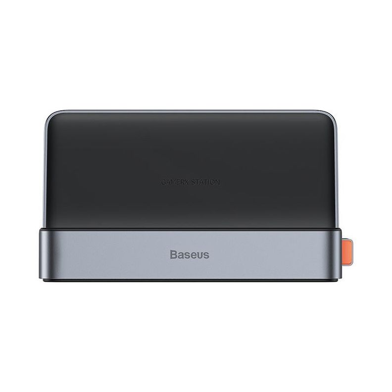 Adaptador HUB 6 en 1 Tipo C: HDMI, USB 3.0 x3, PD, RJ45 - Baseus GamerX - Gris-0