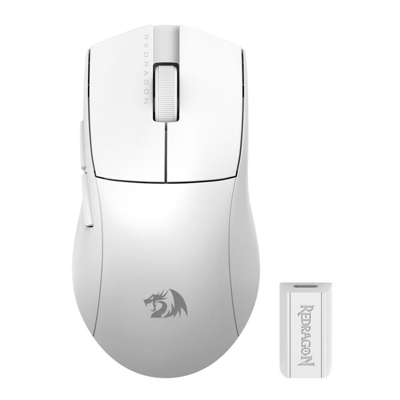 Mouse Gamer Redragon King Pro M916 4K Hz Blanco-0