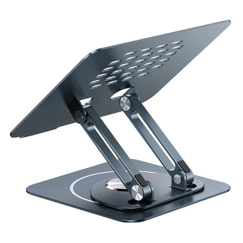 Soporte Notebook Baseus Plegable Giratorio 360 Aluminio - Gris-1