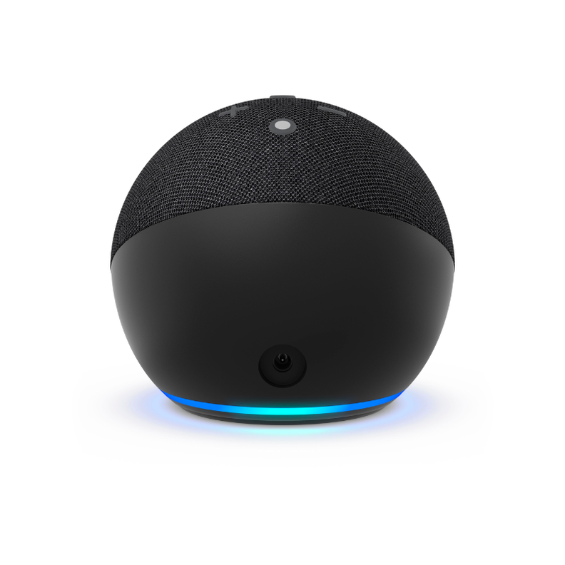 Parlante Inteligente Alexa Echo Dot 5 Negro + Ampolleta Inteligente RGB-5