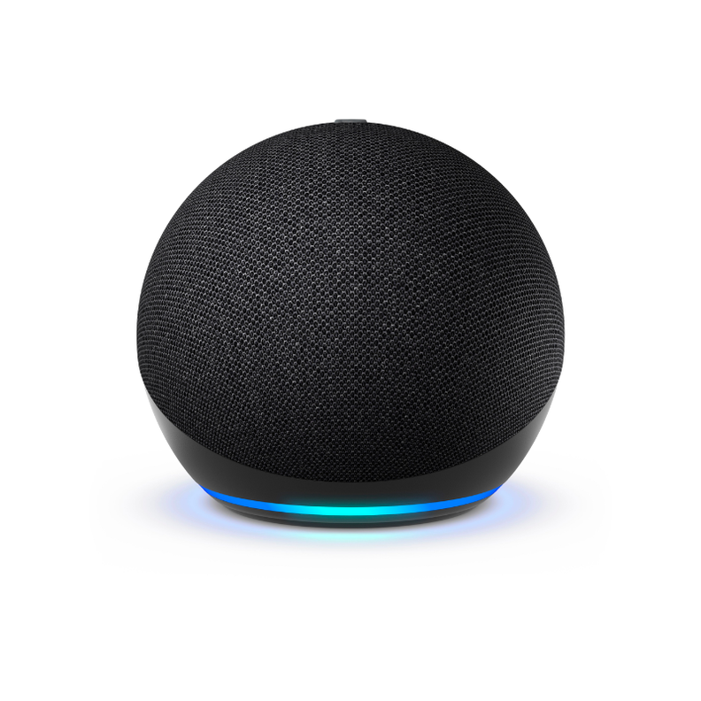 Parlante Inteligente Alexa Echo Dot 5 Negro + Ampolleta Inteligente RGB-6